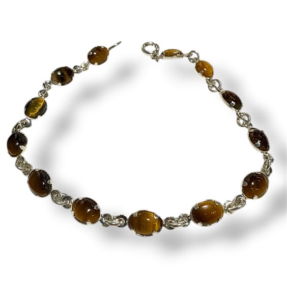 Bracciale Mandile 1922 Donna Pietre e perle in Argento Occhio di tigre 2MBRPT1.2 - 2MBRPT1.2